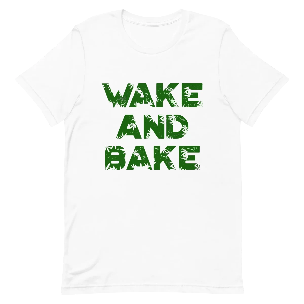 Unisex T-Shirt - Wake and Bake - White