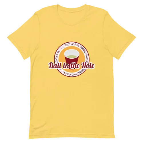 Unisex T-Shirt - Ball in the Hole - Yellow