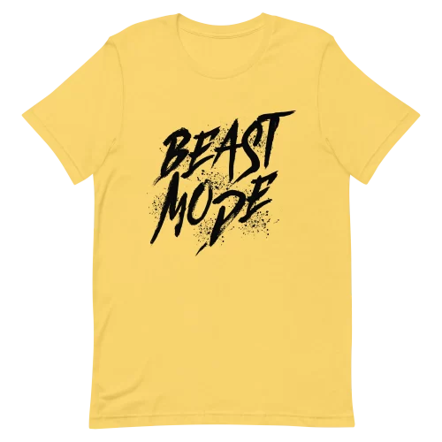 Unisex T-Shirt - Beast Mode - Yellow