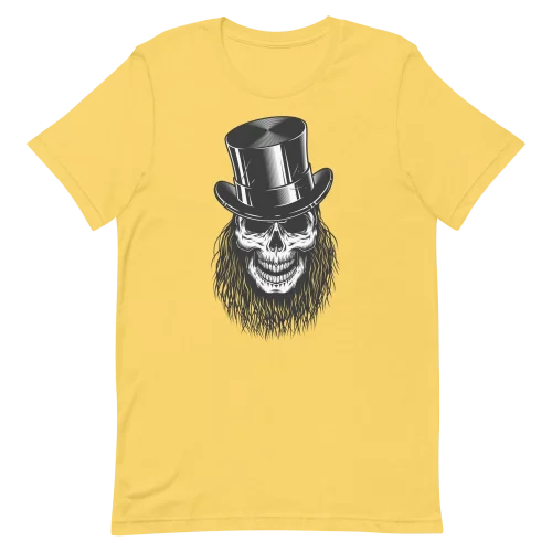 Unisex T-Shirt - Classic Skeleton - Yellow