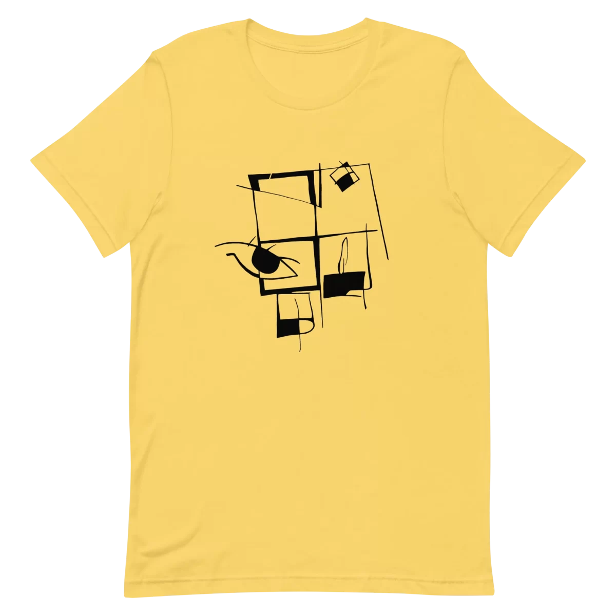 Yellow Unisex T-Shirt - Lines