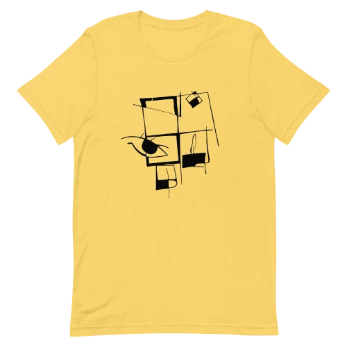 Yellow Unisex T-Shirt - Lines