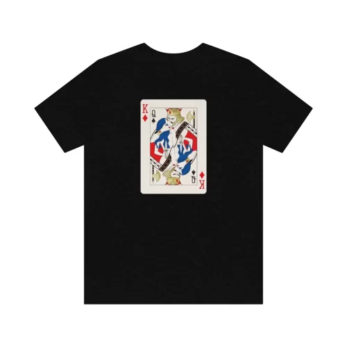 Black Unisex T Shirt King Design Back