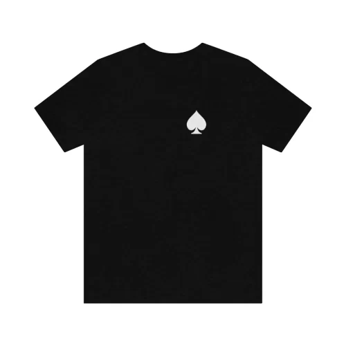 Black Unisex T Shirt Queen And Joker Design Front