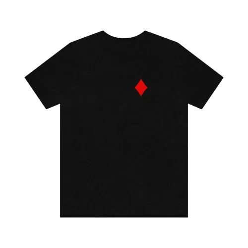 Black Unisex T Shirt King Design Front