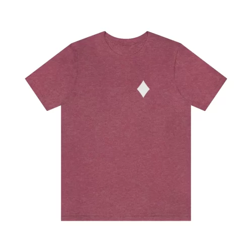 Heather Raspberry Unisex T Shirt King Design Front