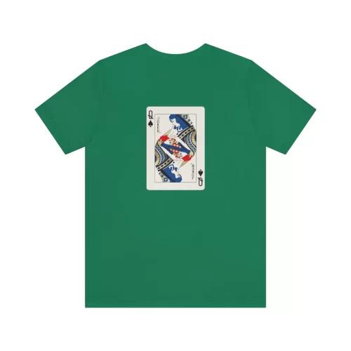 Kelly Unisex T Shirt Queen And Joker Design Back