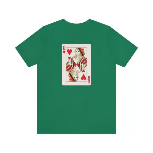Kelly Unisex T Shirt Queen Heart Ace Of Spades Design Back