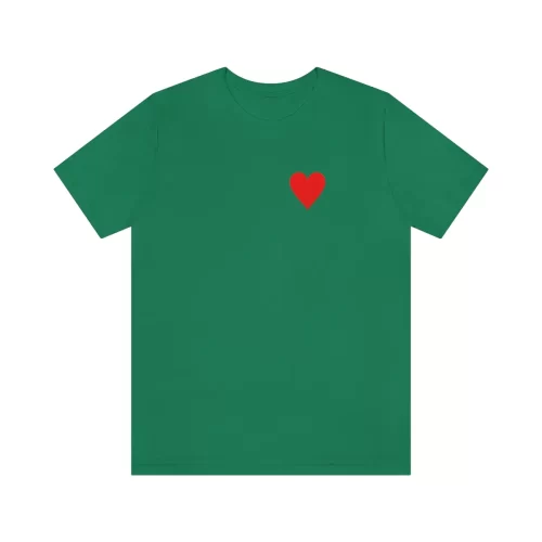 Kelly Unisex T Shirt Queen Heart Ace Of Spades Design Front