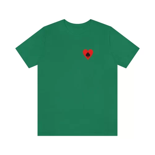 Kelly Unisex T Shirt Queen Heart Jack Spades Design Front