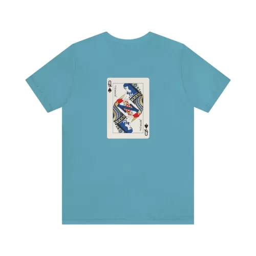 Ocean Blue Unisex T Shirt Queen And Joker Design Back
