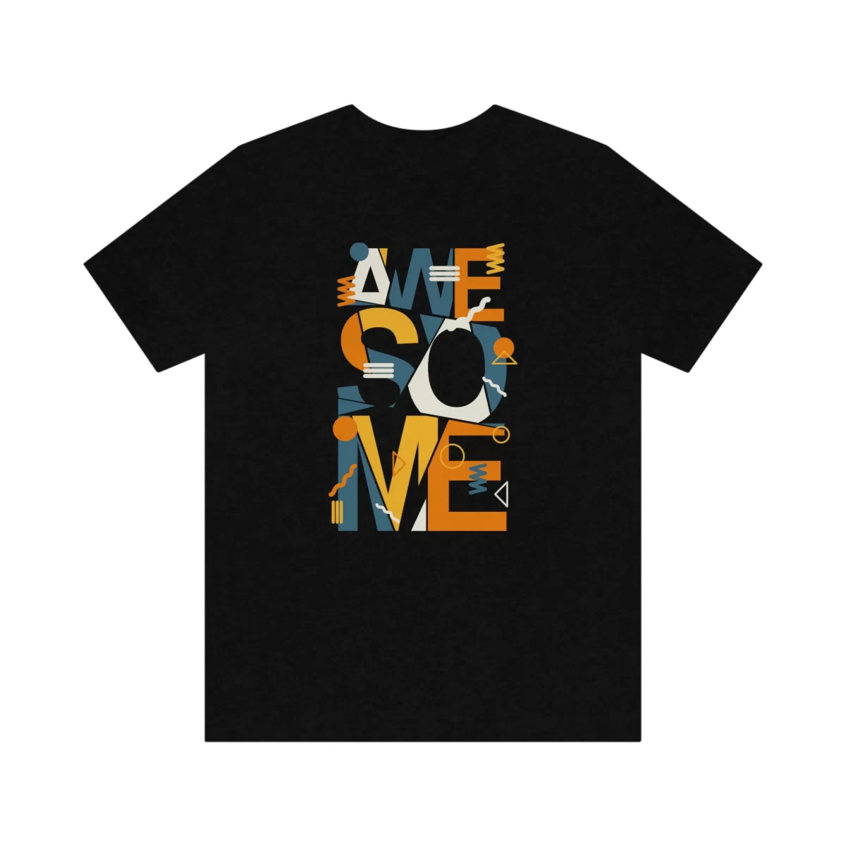 Unisex T Shirt Awesome Black Front