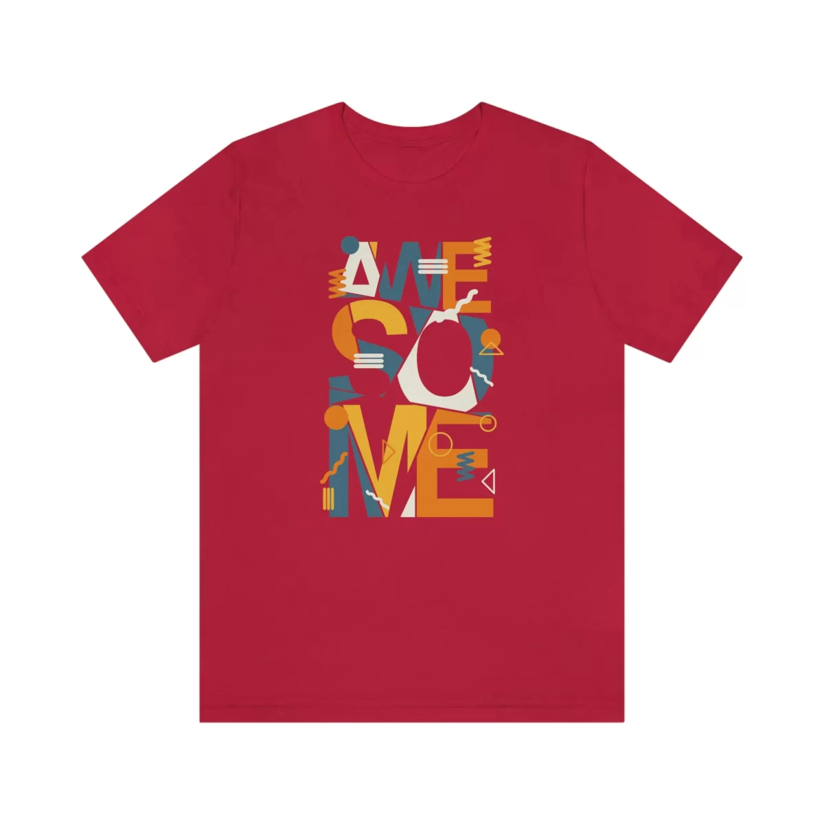 Unisex T Shirt Awesome Red Front