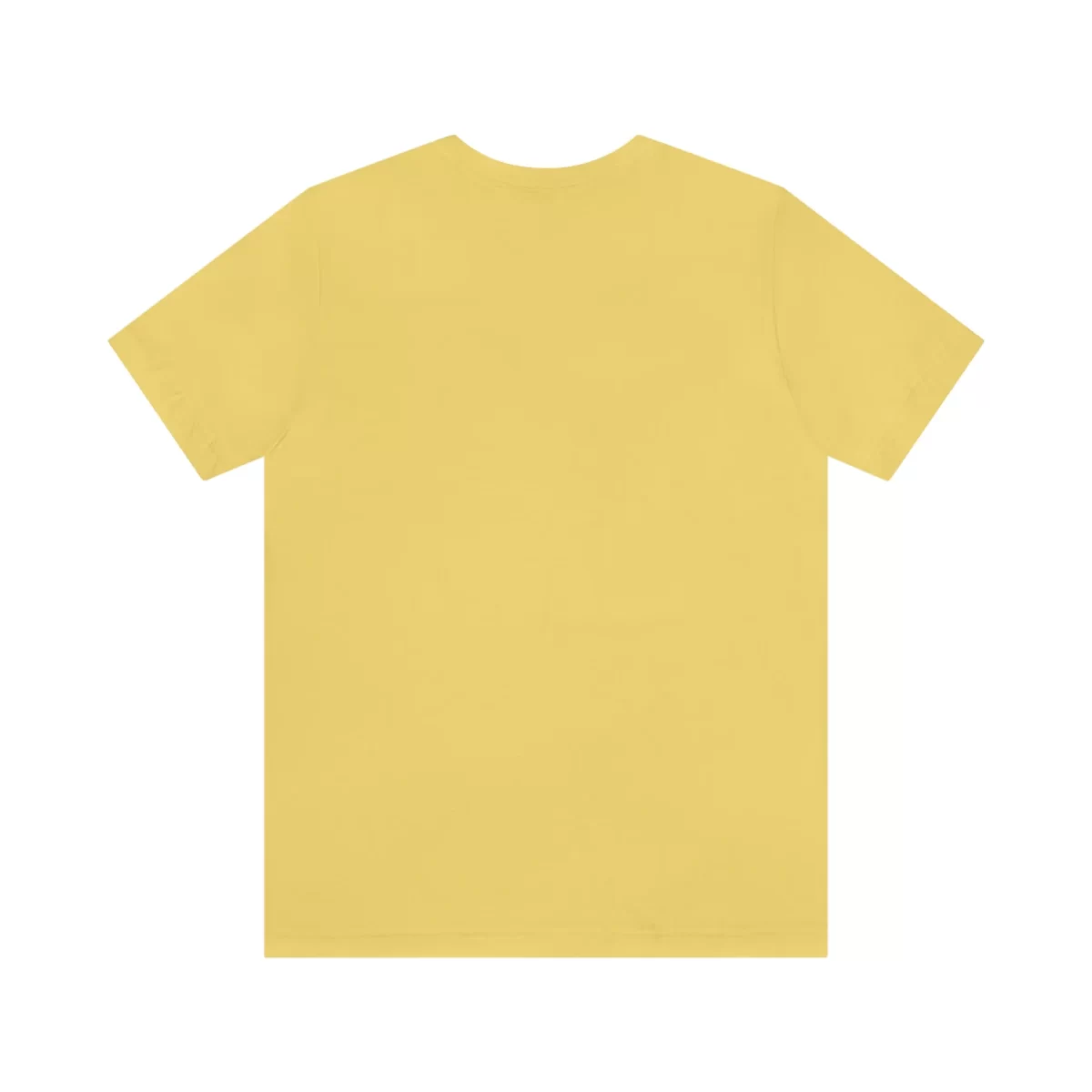 Unisex T Shirt Devil Heart Yellow Back