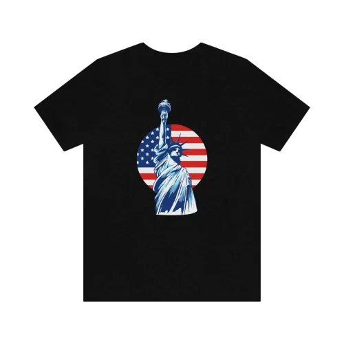 Unisex T Shirt Liberty Black Front