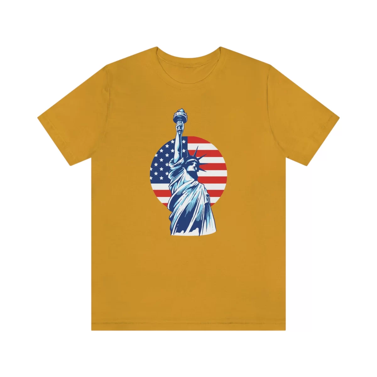 Unisex T Shirt Liberty Mustard Front