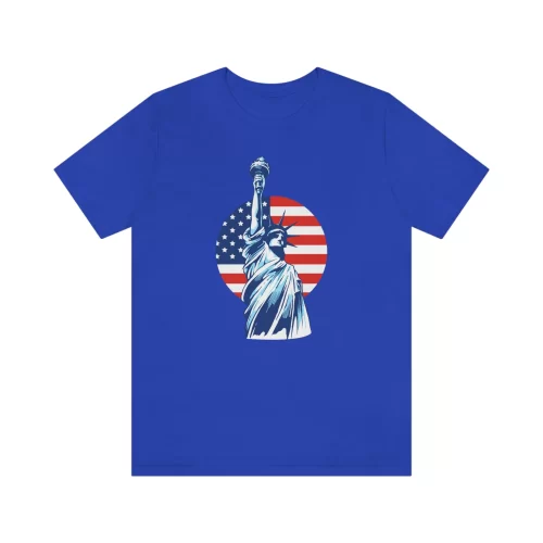 Unisex T Shirt Liberty True Royal Front
